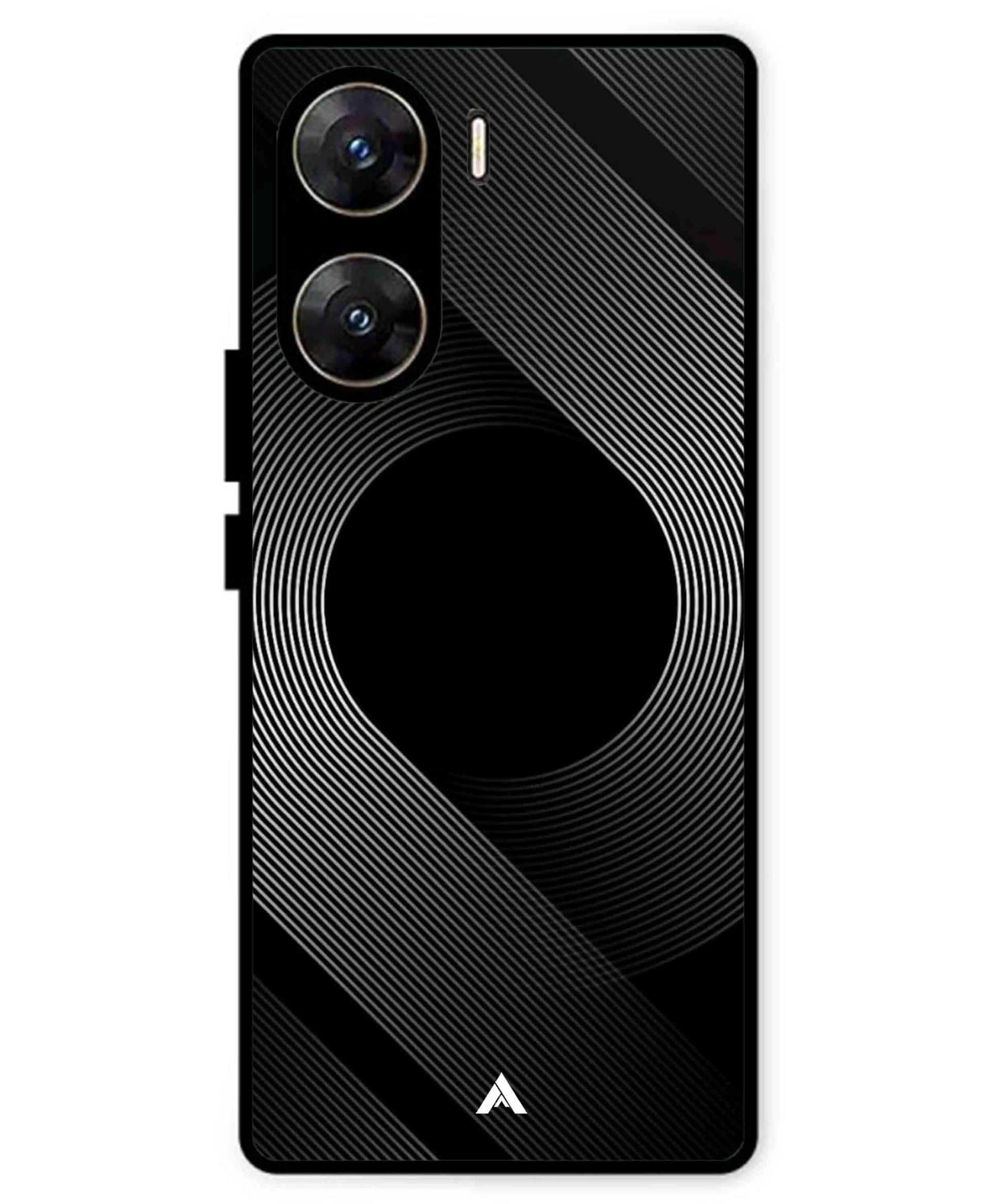 Stripe Pattern 14 Metal Back Cover Phone Case for Vivo v29e