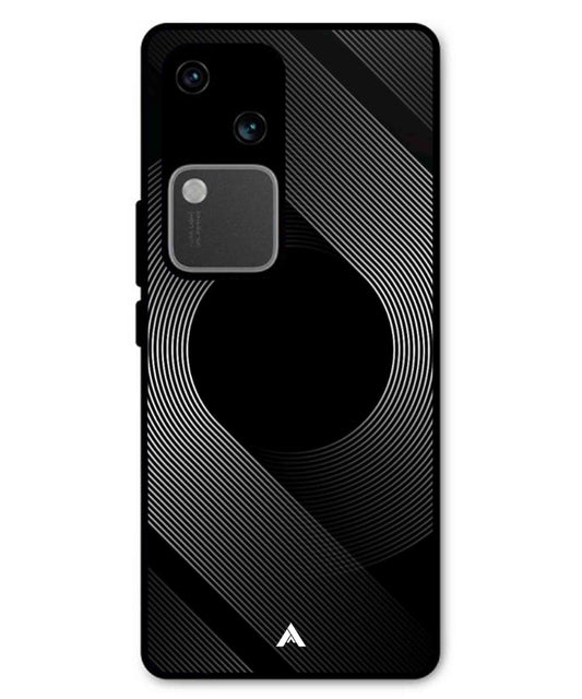 Stripe Pattern 14 Metal Back Cover Phone Case for Vivo v30