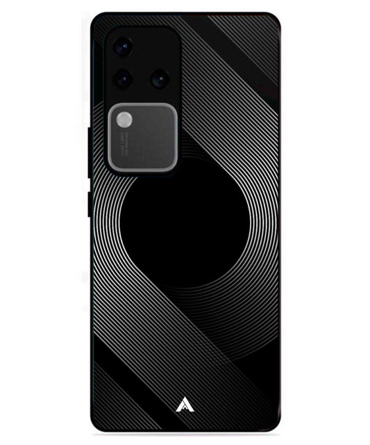 Stripe Pattern 14 Metal Back Cover Phone Case for Vivo v30 Pro