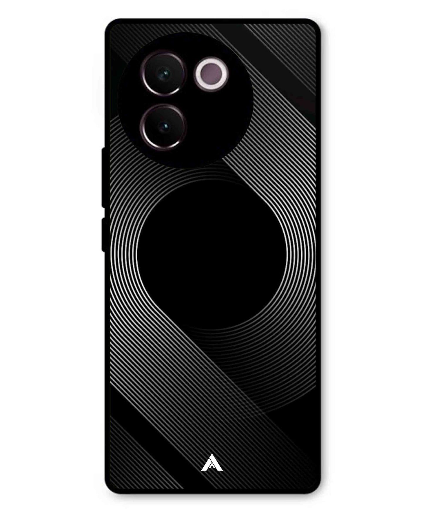Stripe Pattern 14 Metal Back Cover Phone Case for Vivo v30e