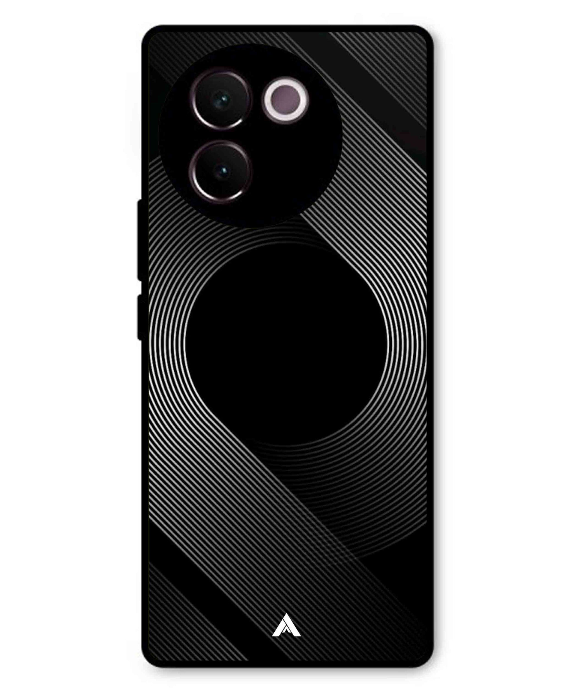 Stripe Pattern 14 Metal Back Cover Phone Case for Vivo v30e