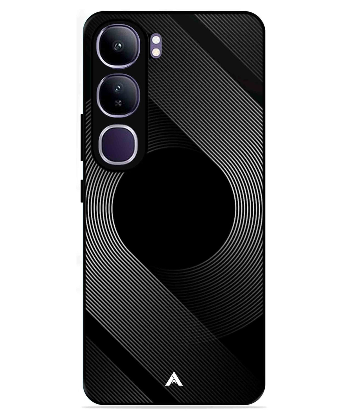 Stripe Pattern 14 Metal Back Cover Phone Case for Vivo v40 Lite