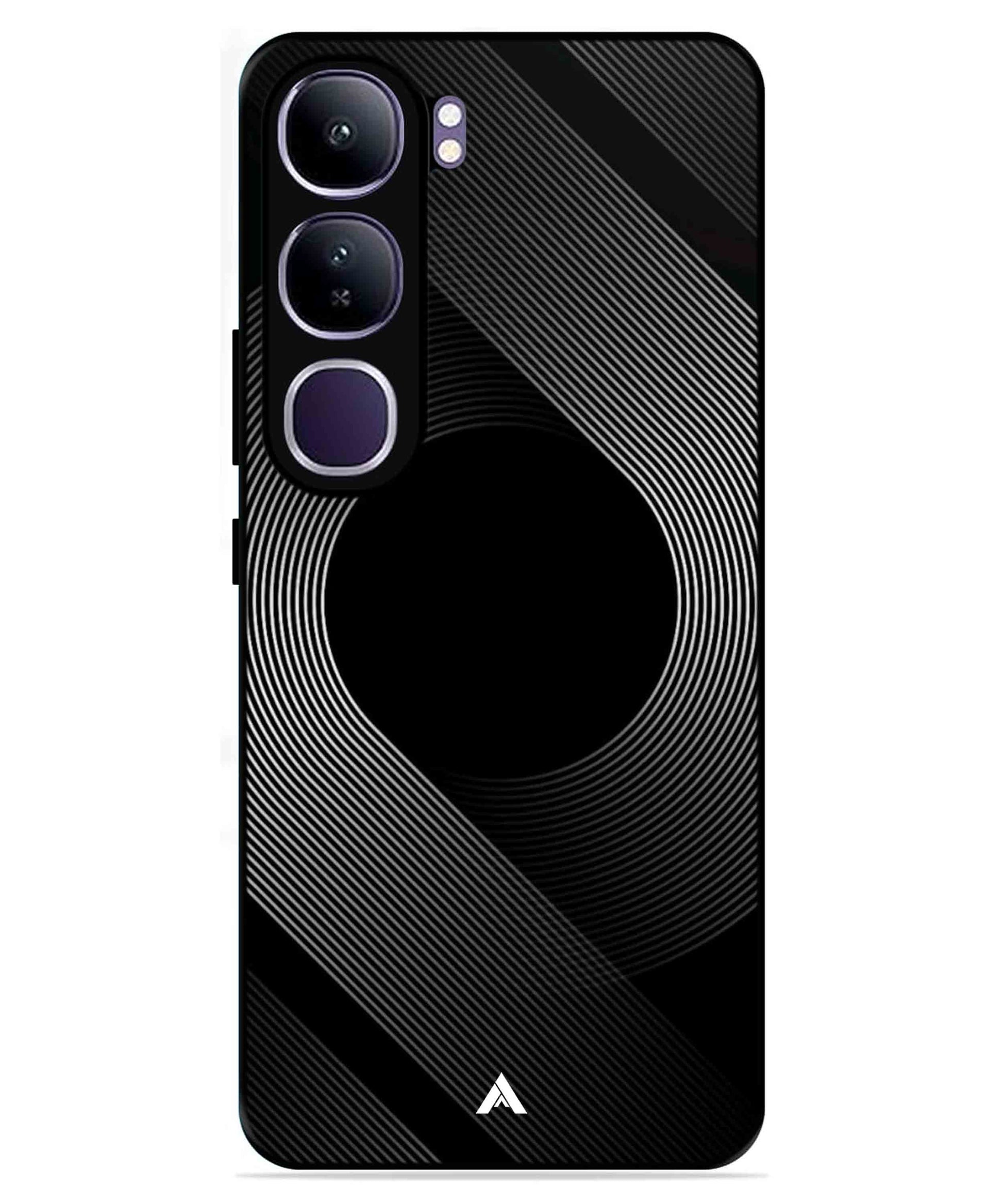 Stripe Pattern 14 Metal Back Cover Phone Case for Vivo v40 Lite
