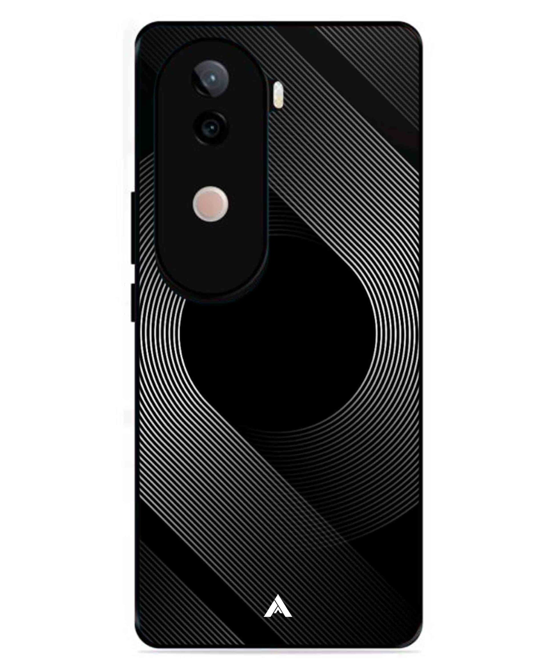 Stripe Pattern 14 Metal Back Cover Phone Case for Vivo v40e