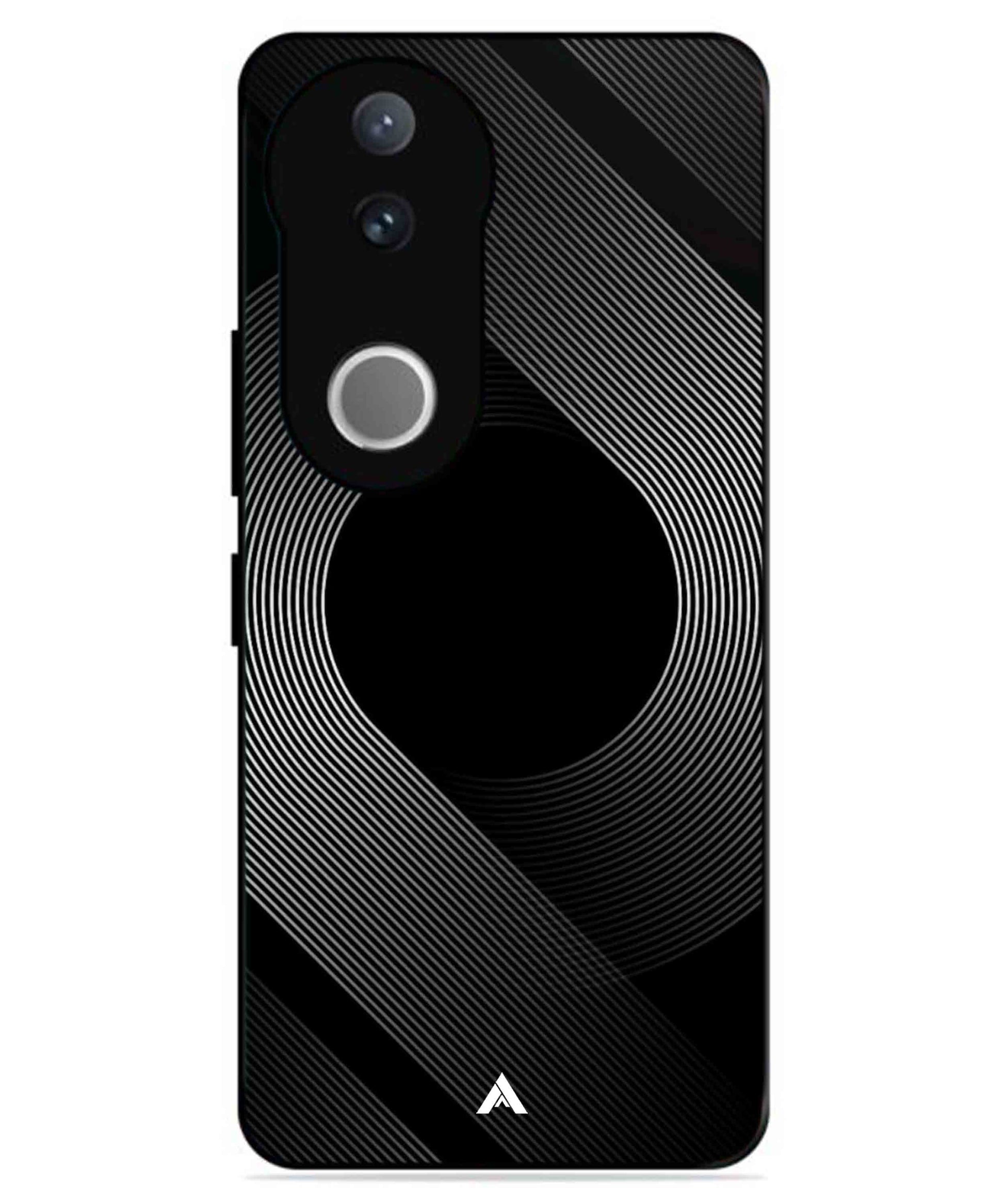 Stripe Pattern 14 Metal Back Cover Phone Case for Vivo v50