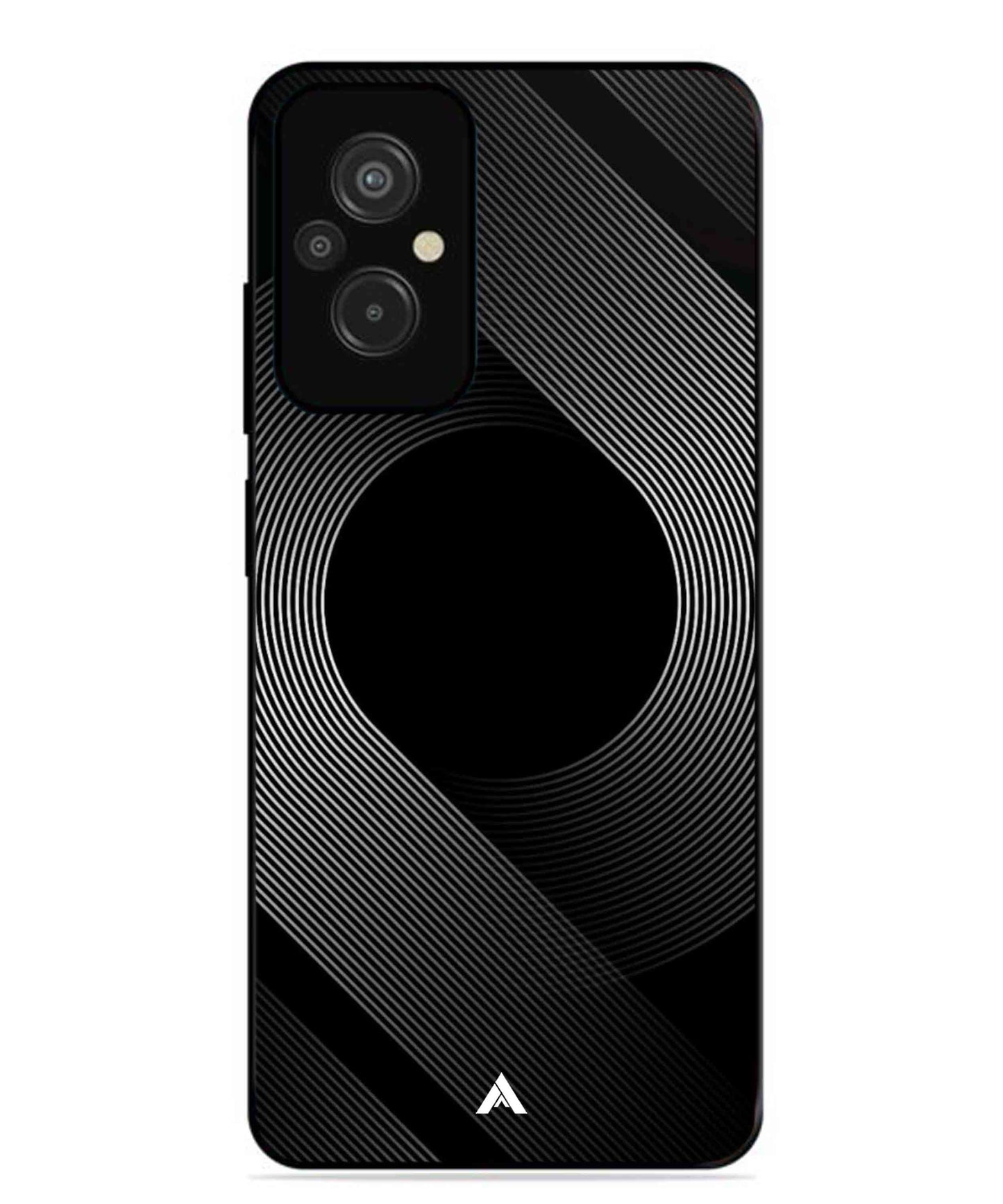 Stripe Pattern 14 Metal Back Cover Phone Case for Xiaomi Redmi 11 Prime 4G