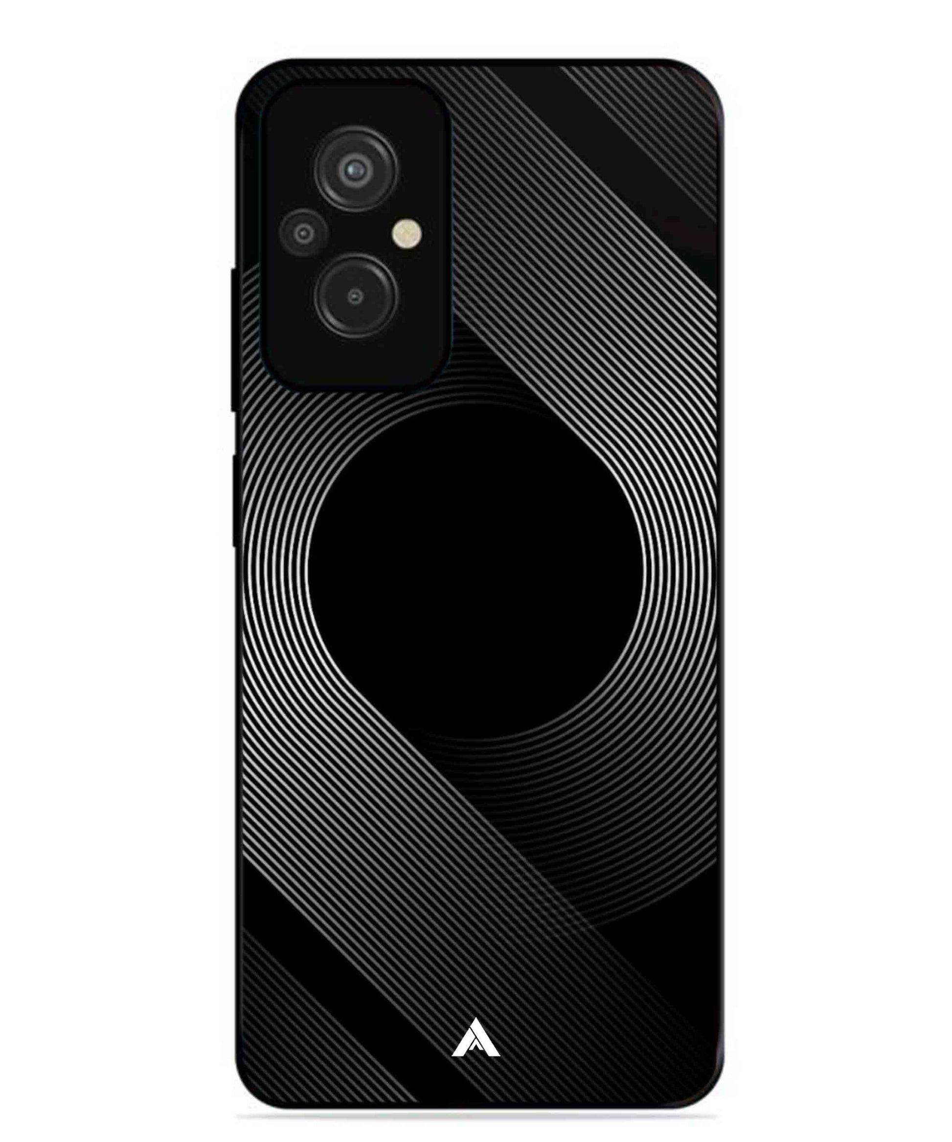 Stripe Pattern 14 Metal Back Cover Phone Case for Xiaomi Redmi 11 Prime 4G