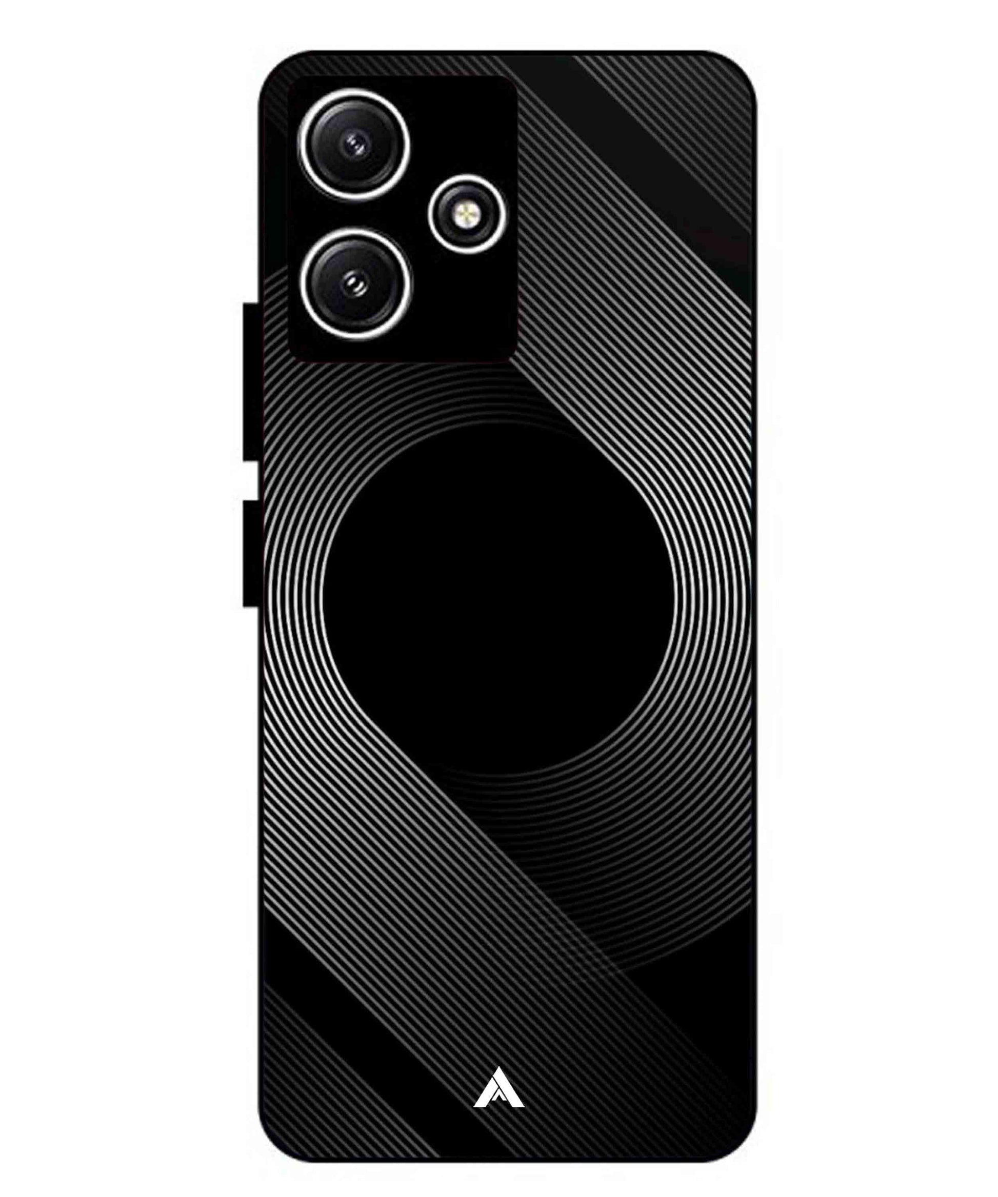 Stripe Pattern 14 Metal Back Cover Phone Case for Xiaomi Redmi 12 5G