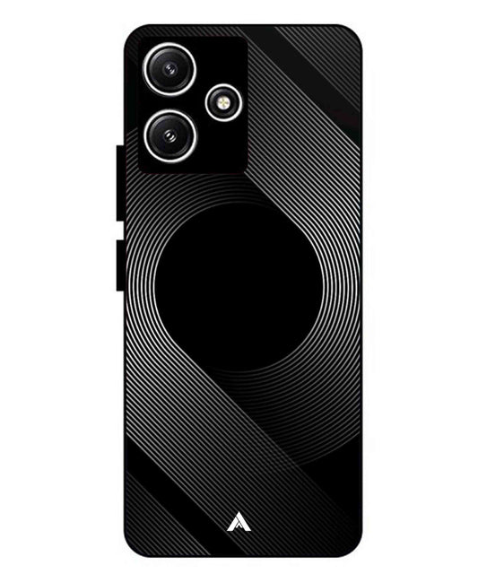 Stripe Pattern 14 Metal Back Cover Phone Case for Xiaomi Redmi 12 5G