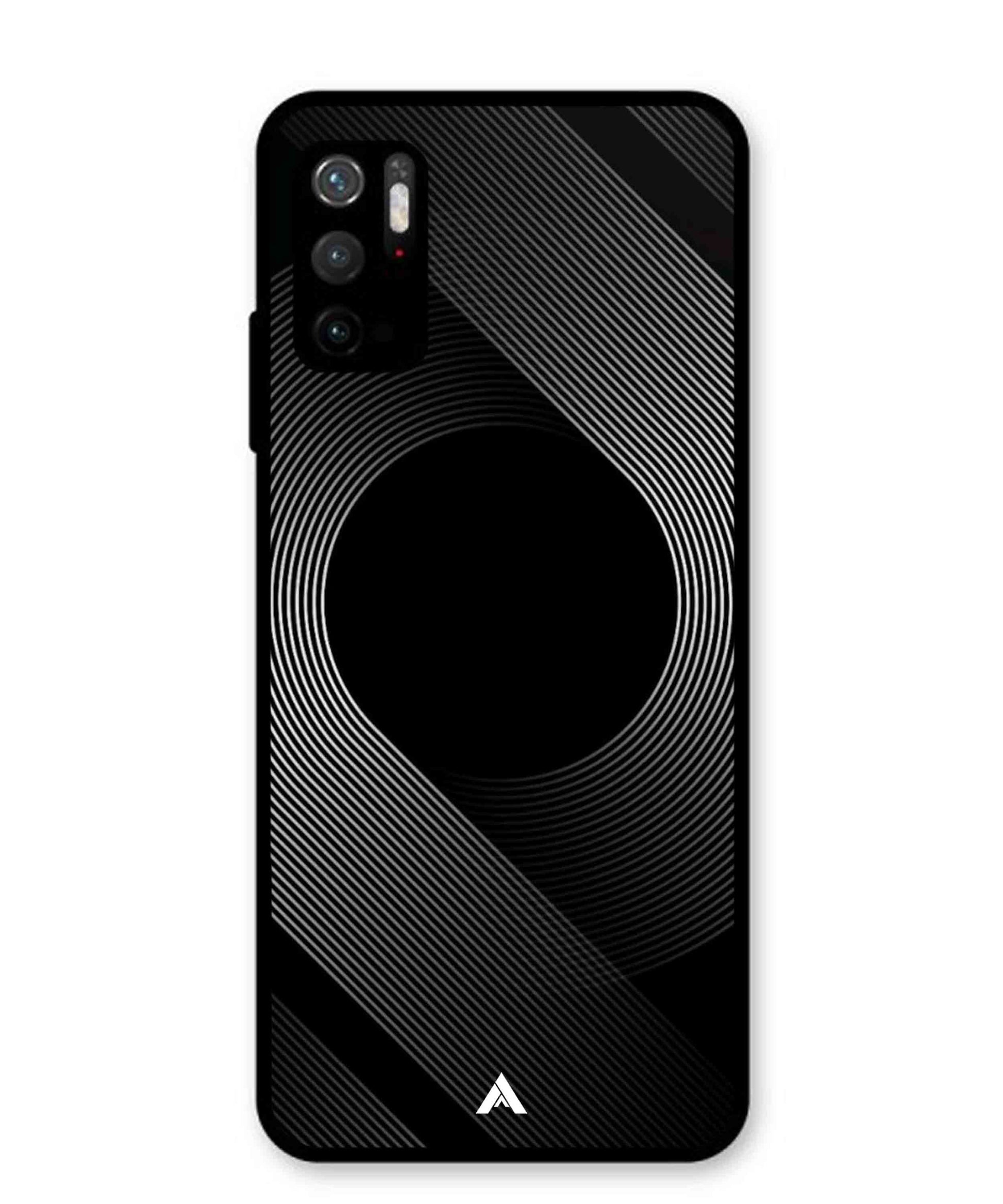 Stripe Pattern 14 Metal Back Cover Phone Case for Xiaomi Redmi Note 10T