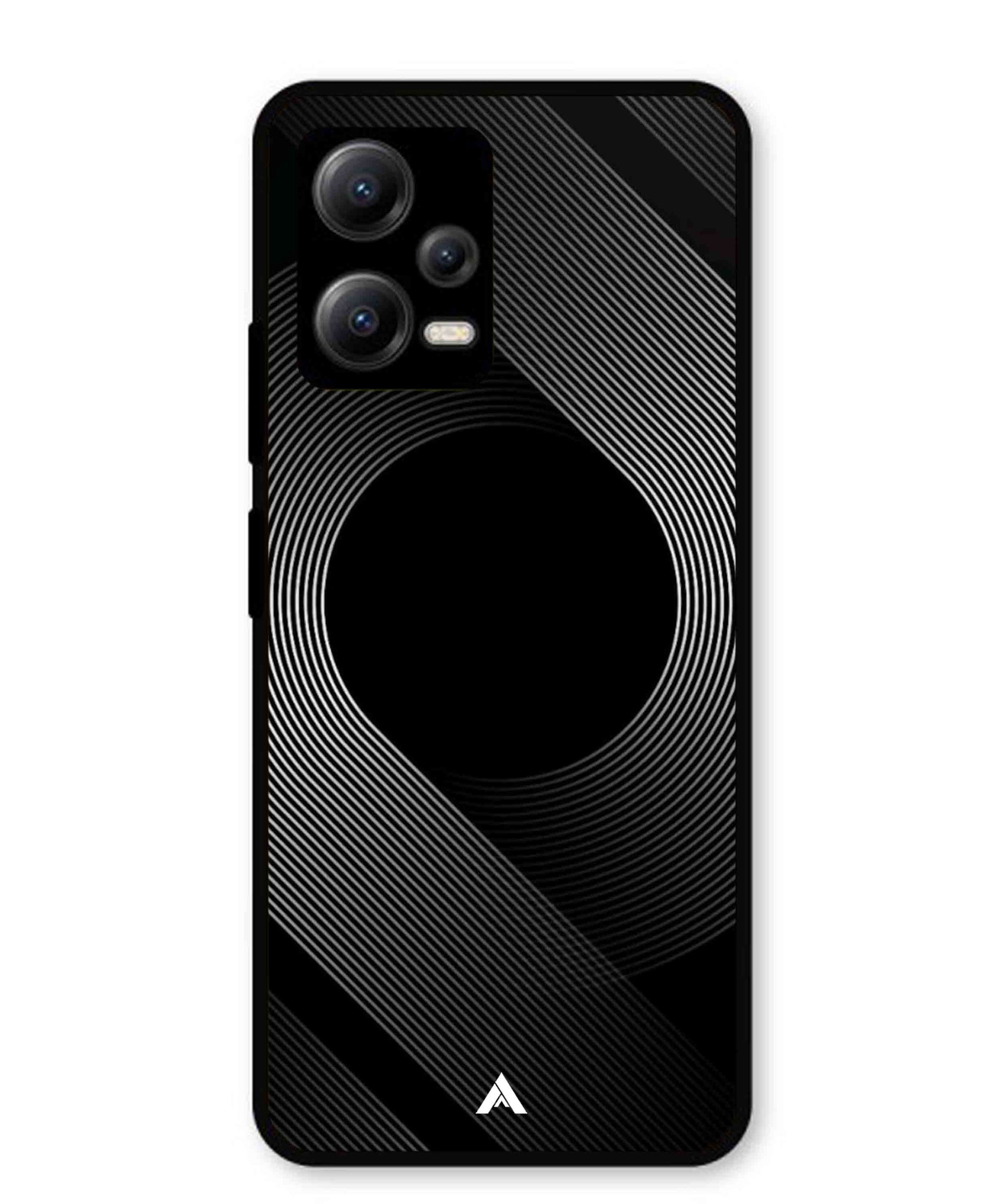 Stripe Pattern 14 Metal Back Cover Phone Case for Xiaomi Redmi Note 12 5G