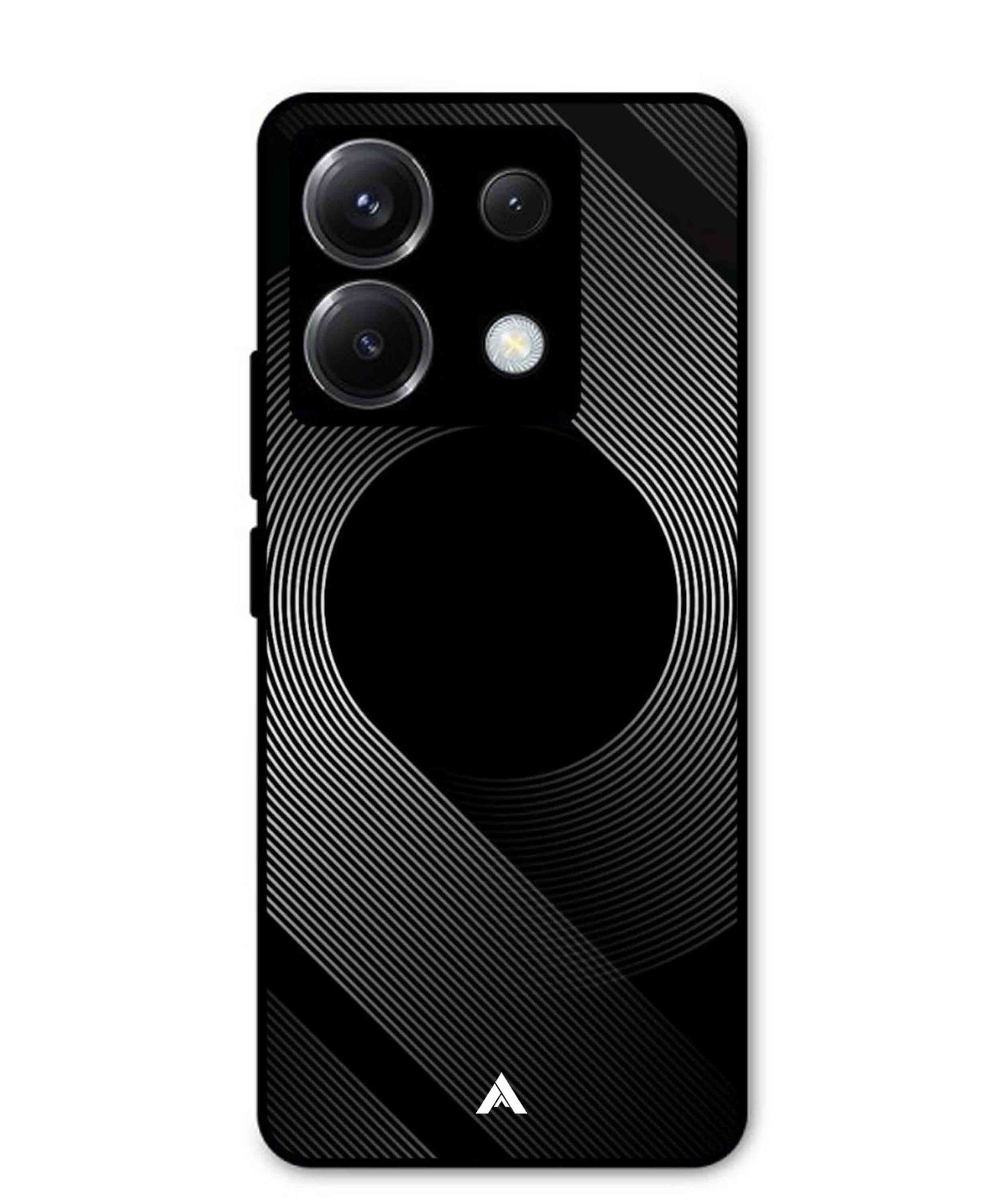 Stripe Pattern 14 Metal Back Cover Phone Case for Xiaomi Redmi Note 13 Pro