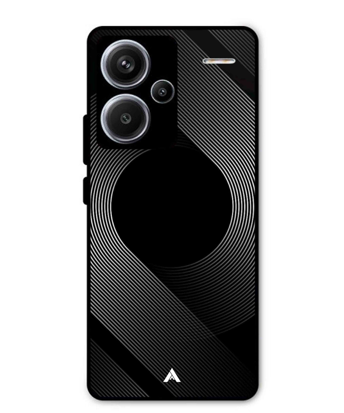Stripe Pattern 14 Metal Back Cover Phone Case for Xiaomi Redmi Note 13 Pro Plus