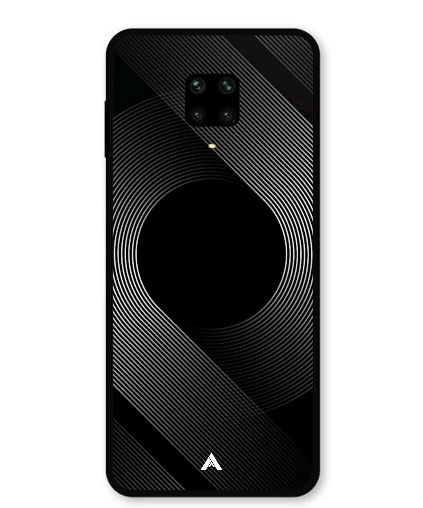 Stripe Pattern 14 Metal Back Cover Phone Case for Xiaomi Redmi Note 9 Pro