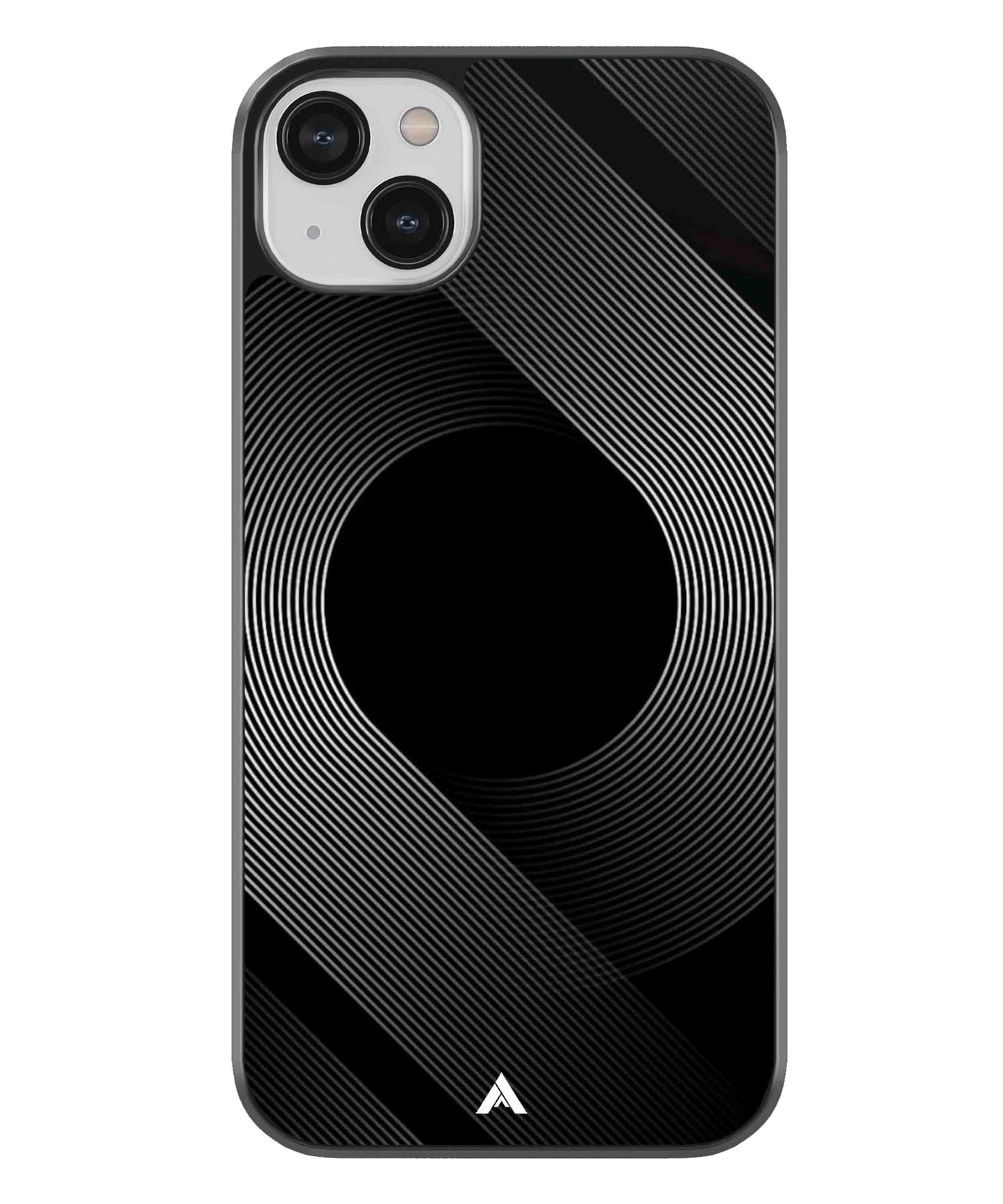 Stripe Pattern 14 Metal Back Cover Phone Case for iPhone 13