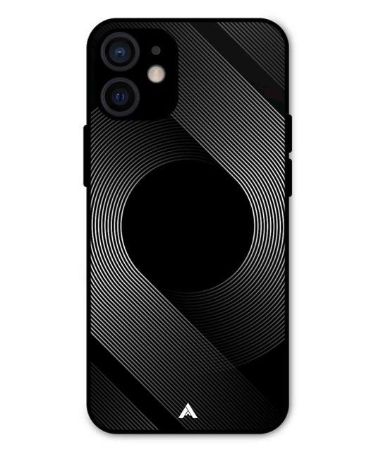 Stripe Pattern 14 Metal Back Cover Phone Case for iPhone 13 Mini