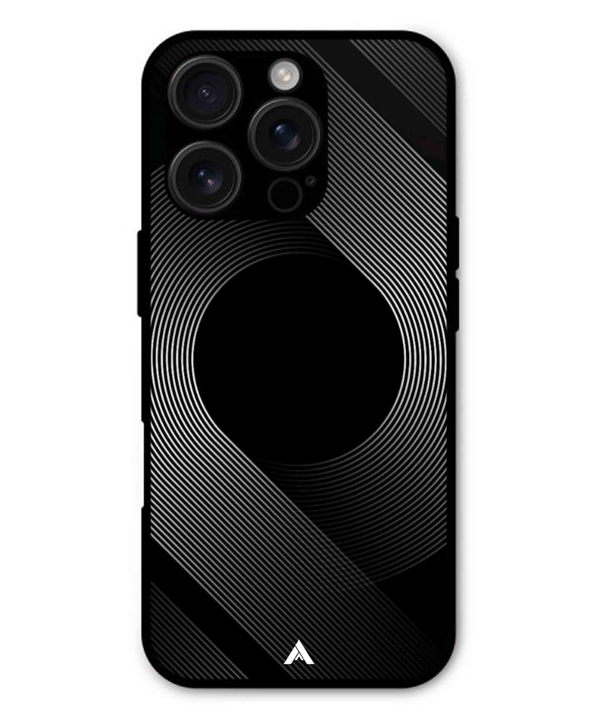 Stripe Pattern 14 Metal Back Cover Phone Case for iPhone 13 Pro