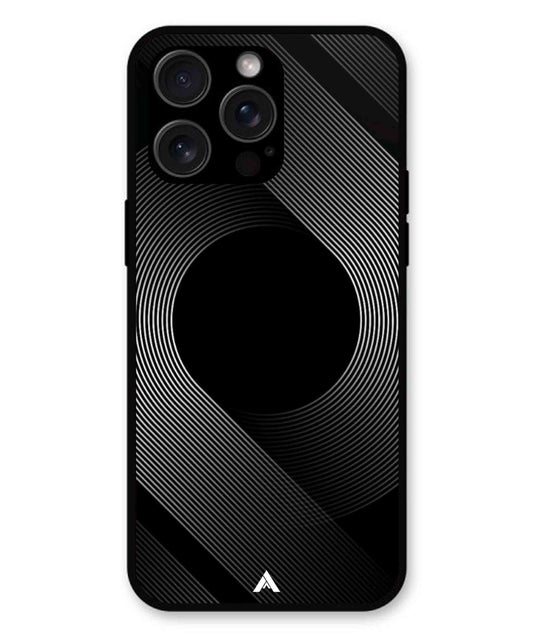 Stripe Pattern 14 Metal Back Cover Phone Case for iPhone 14 Pro Max