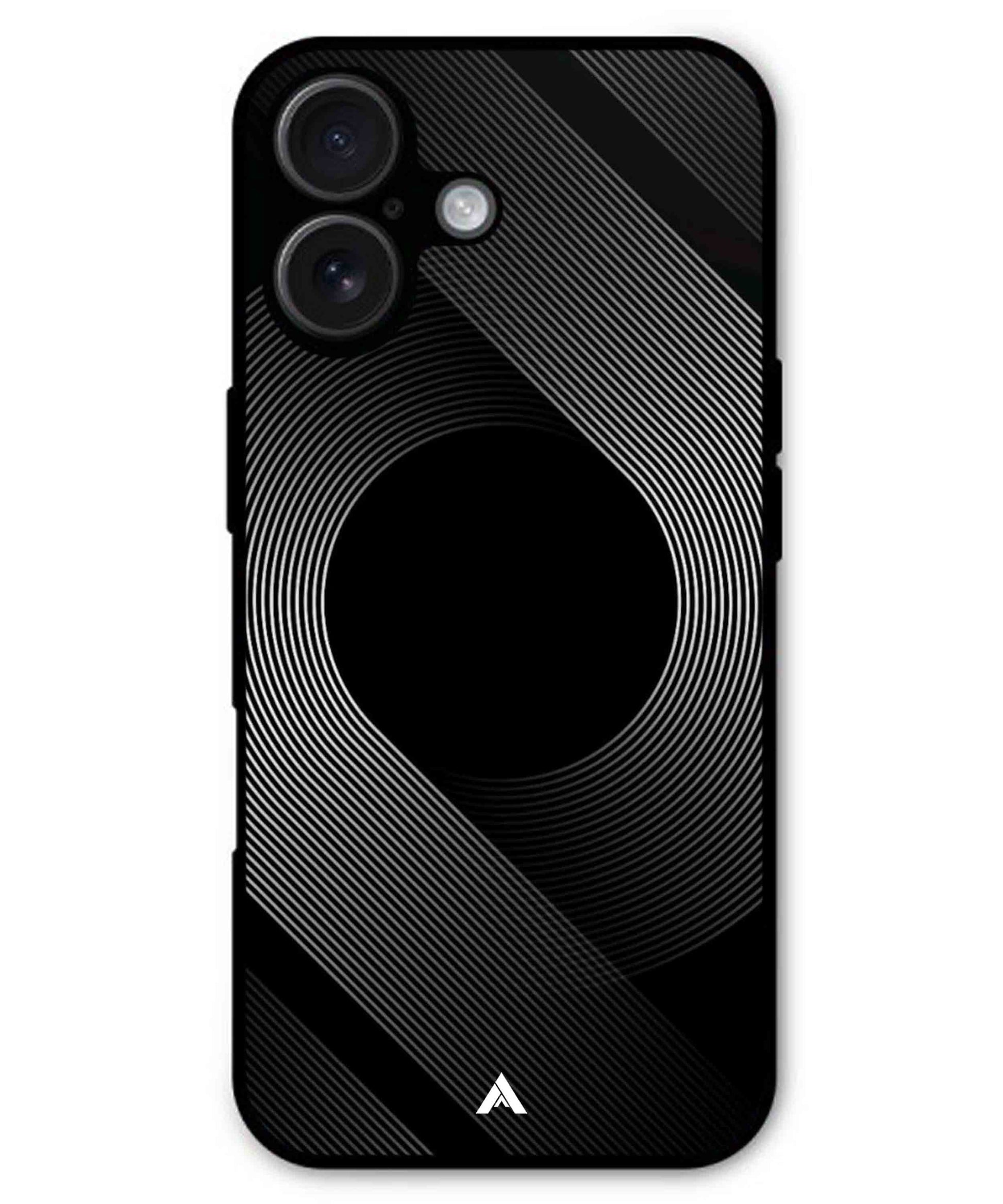 Stripe Pattern 14 Metal Back Cover Phone Case for iPhone 16