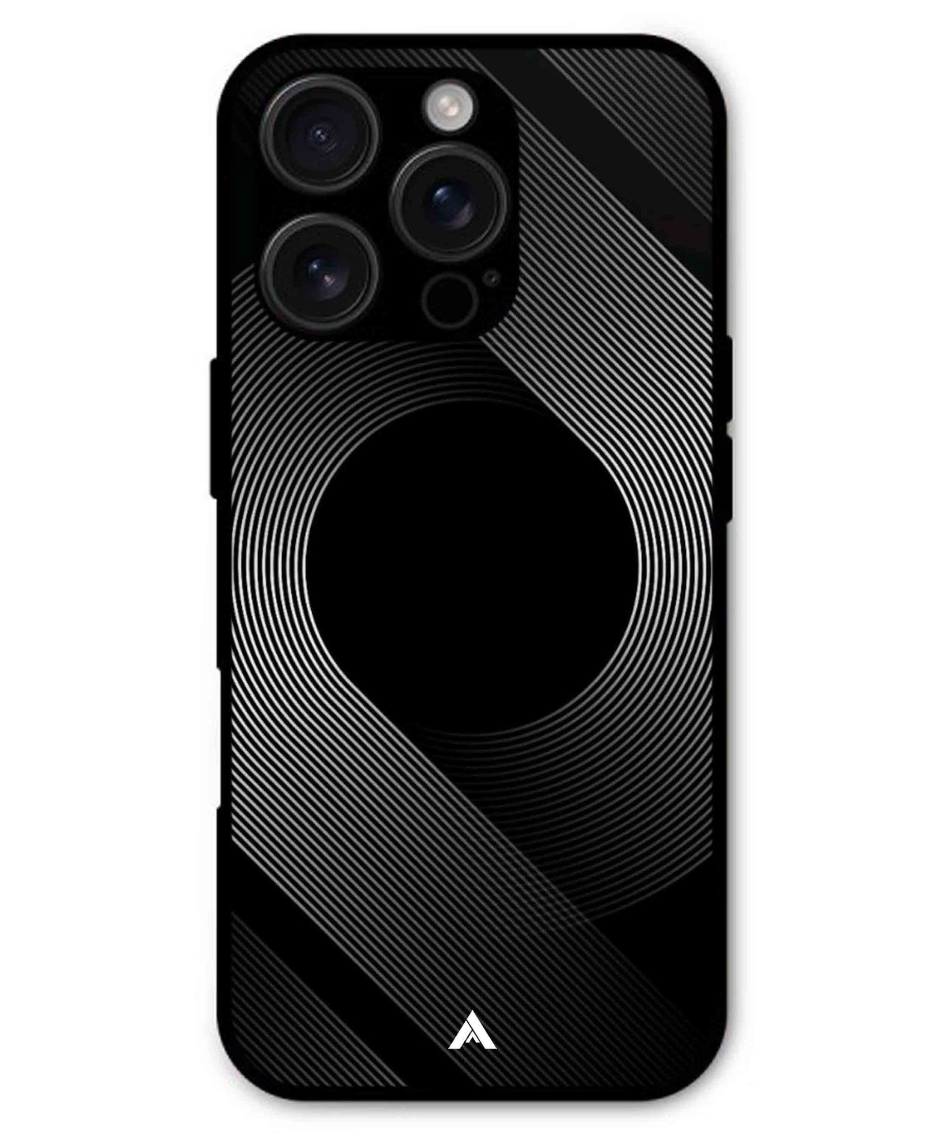 Stripe Pattern 14 Metal Back Cover Phone Case for iPhone 16 ProMax