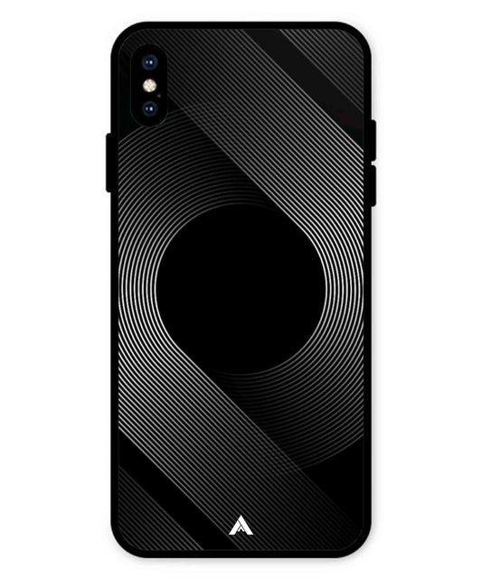 Stripe Pattern 14 Metal Back Cover Phone Case for iPhone Xs Max