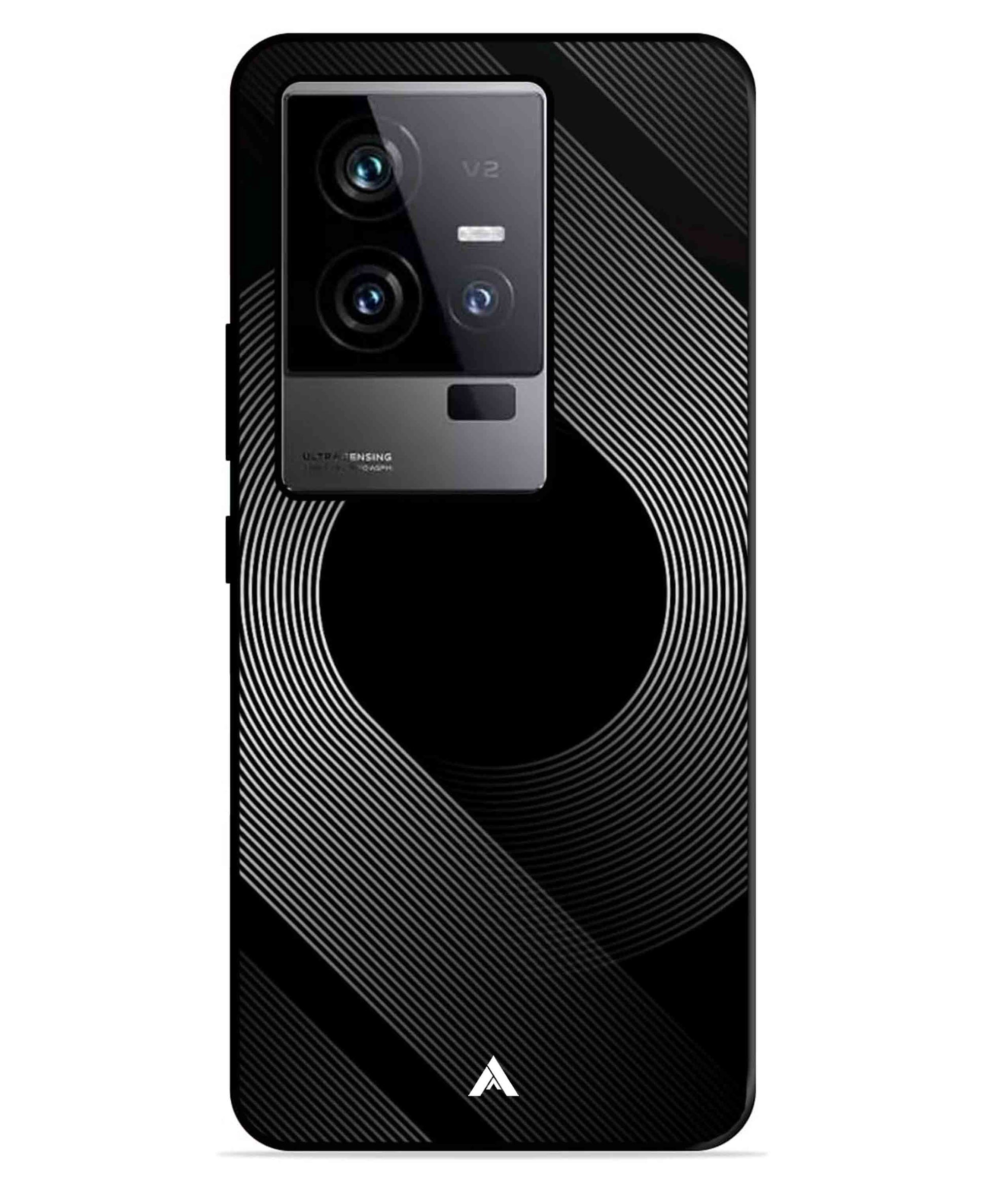 Stripe Pattern 14 Metal Back Cover Phone Case for iQOO 11