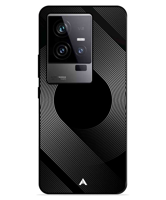 Stripe Pattern 14 Metal Back Cover Phone Case for iQOO 11