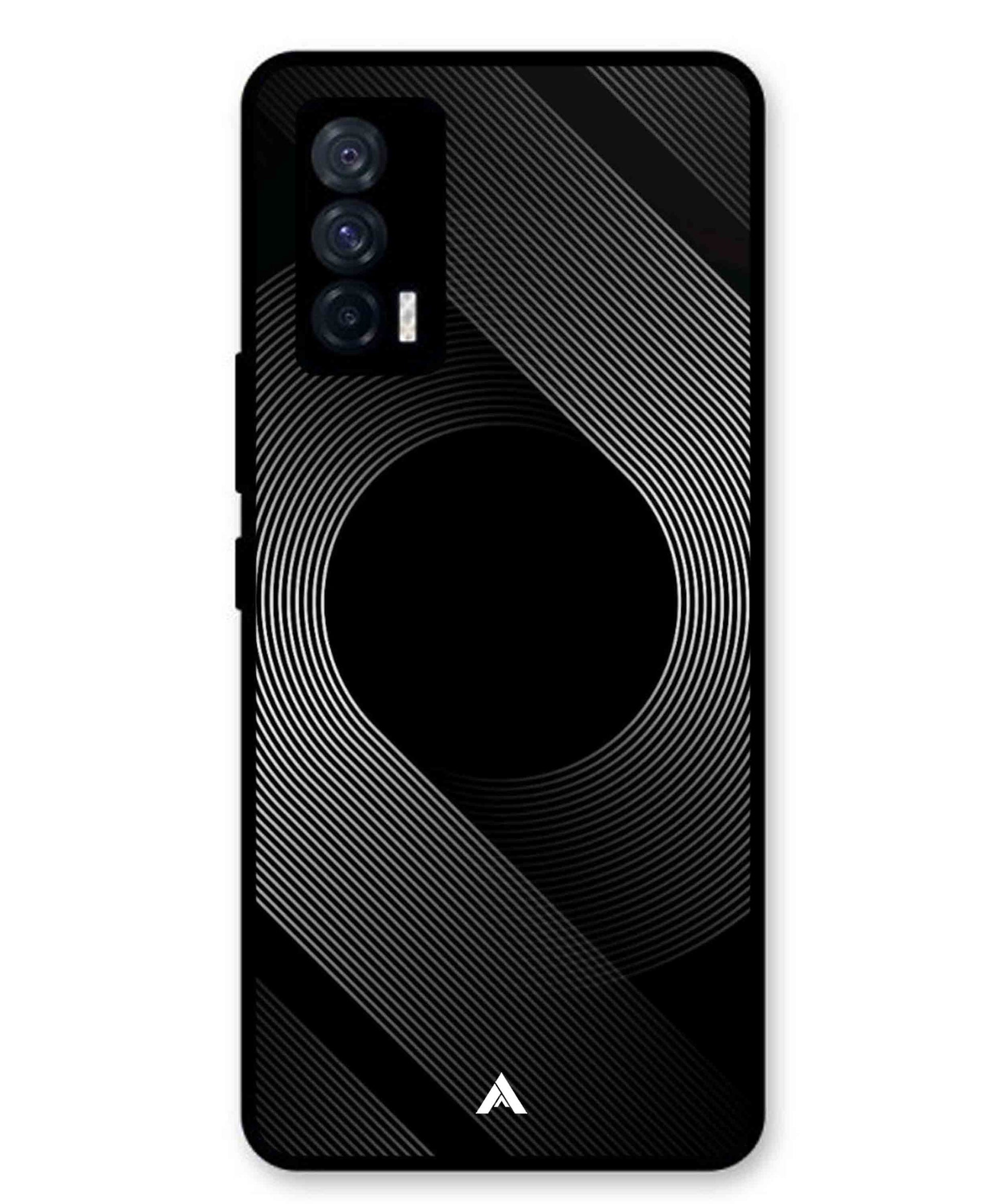 Stripe Pattern 14 Metal Back Cover Phone Case for iQOO 7