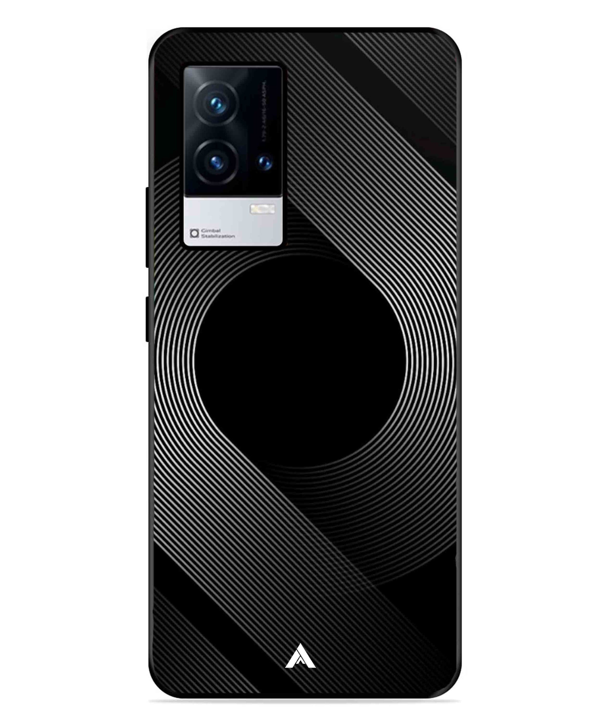 Stripe Pattern 14 Metal Back Cover Phone Case for iQOO 8
