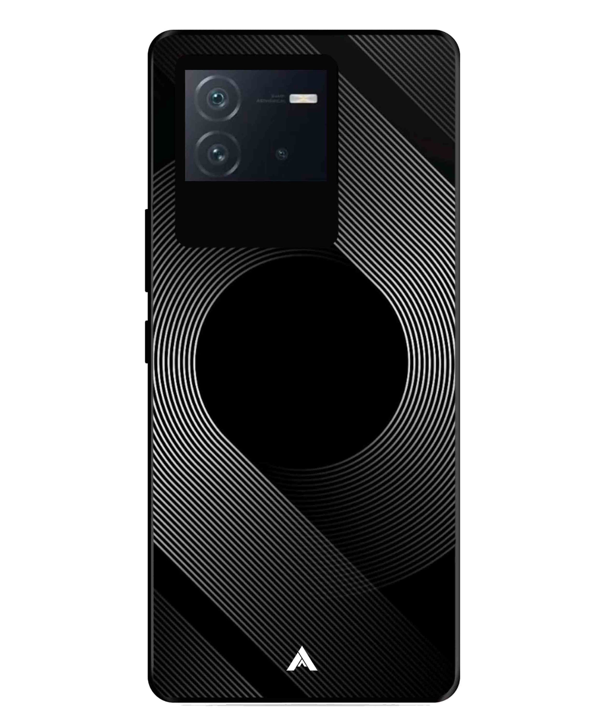 Stripe Pattern 14 Metal Back Cover Phone Case for iQOO Neo 6