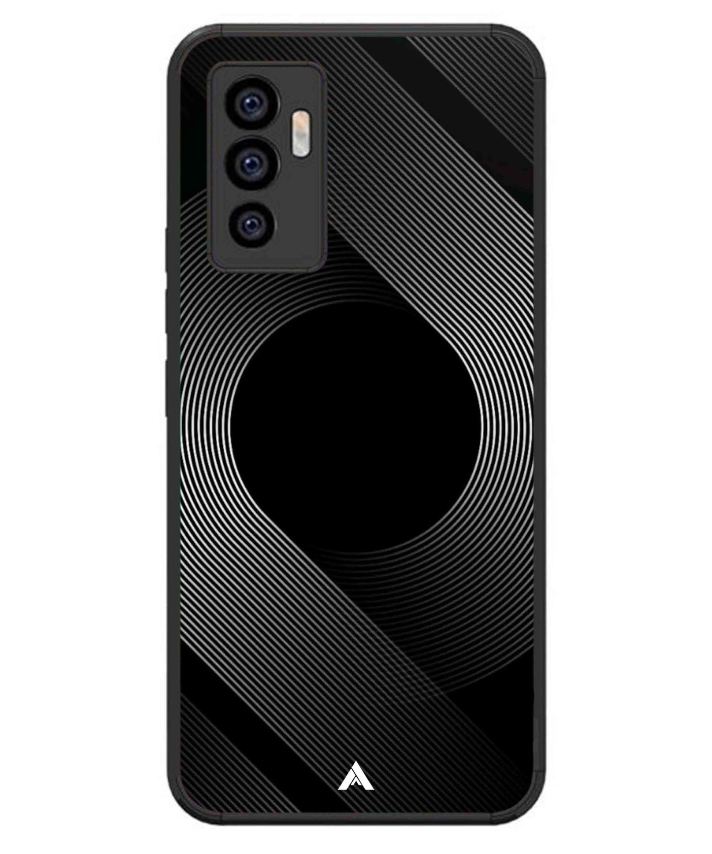 Stripe Pattern 14 Metal Back Cover Phone Case for iQOO Z6