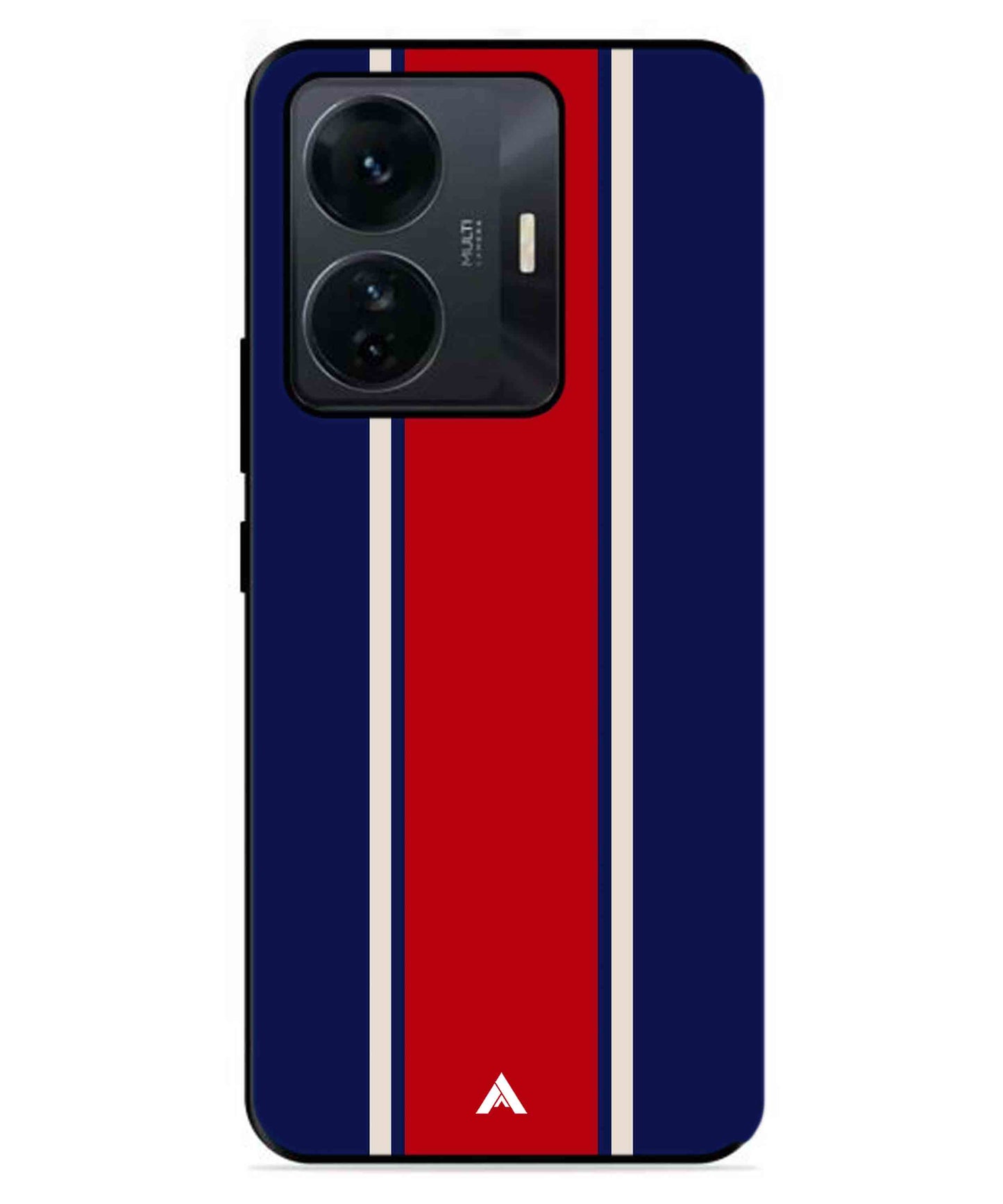 Stripe Pattern 15 Metal Back Cover Phone Case for IQOO Z6 Pro
