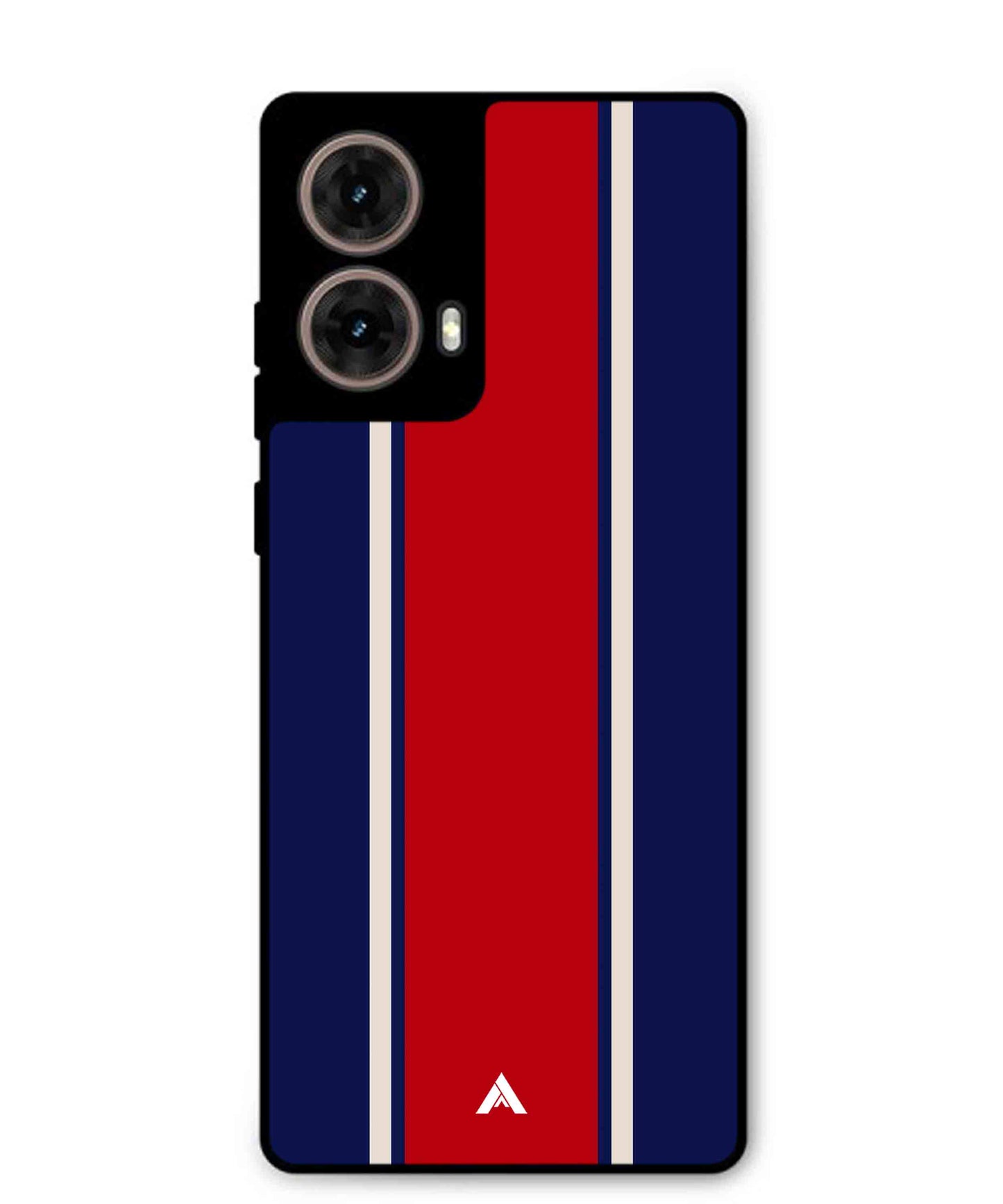 Stripe Pattern 15 Metal Back Cover Phone Case for Moto Edge 50 Fusion