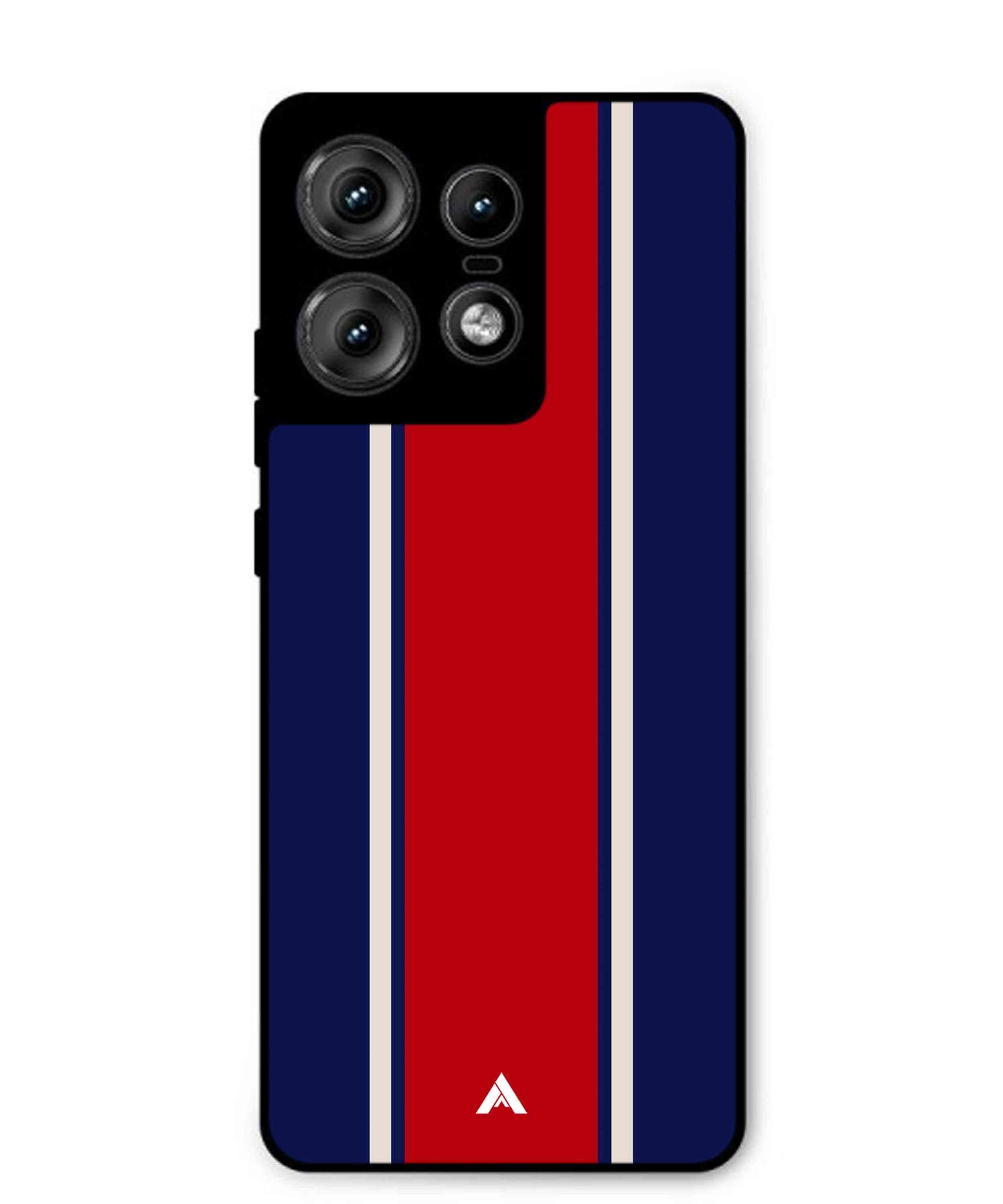 Stripe Pattern 15 Metal Back Cover Phone Case for Moto Edge 50 Pro
