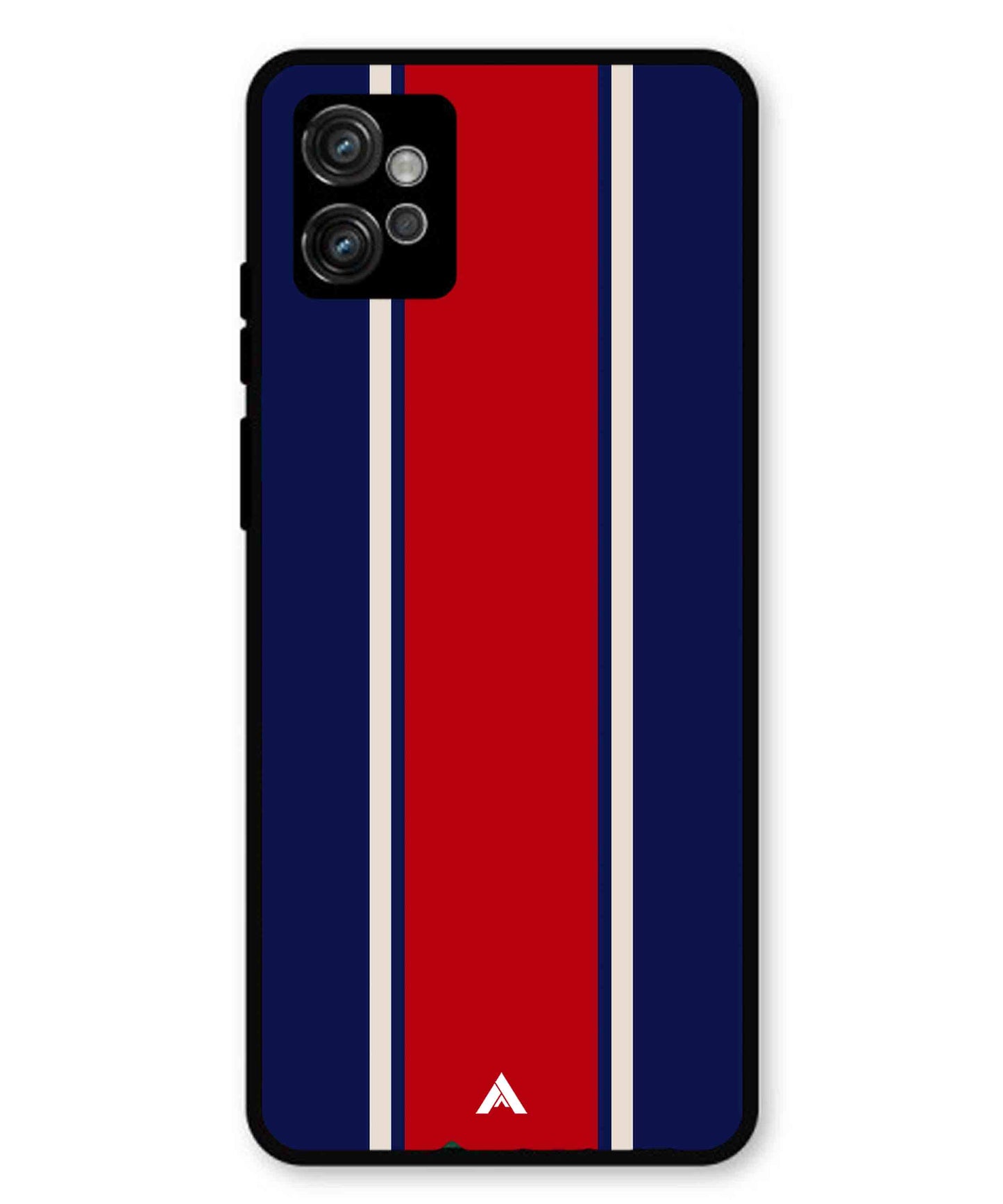 Stripe Pattern 15 Metal Back Cover Phone Case for Moto G32