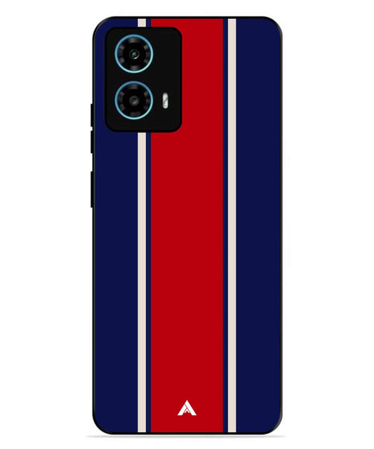 Stripe Pattern 15 Metal Back Cover Phone Case for Moto G34