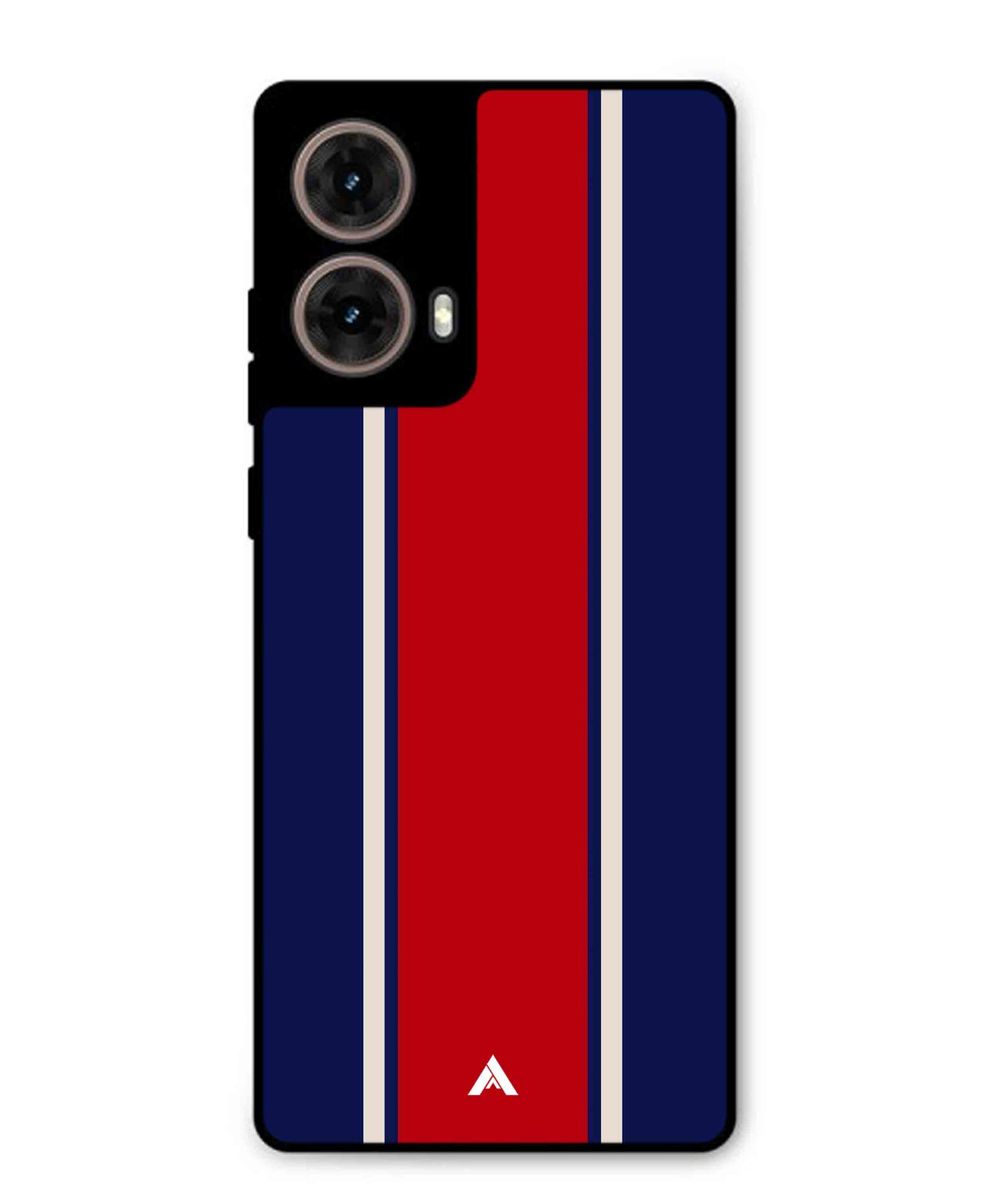 Stripe Pattern 15 Metal Back Cover Phone Case for Moto G85