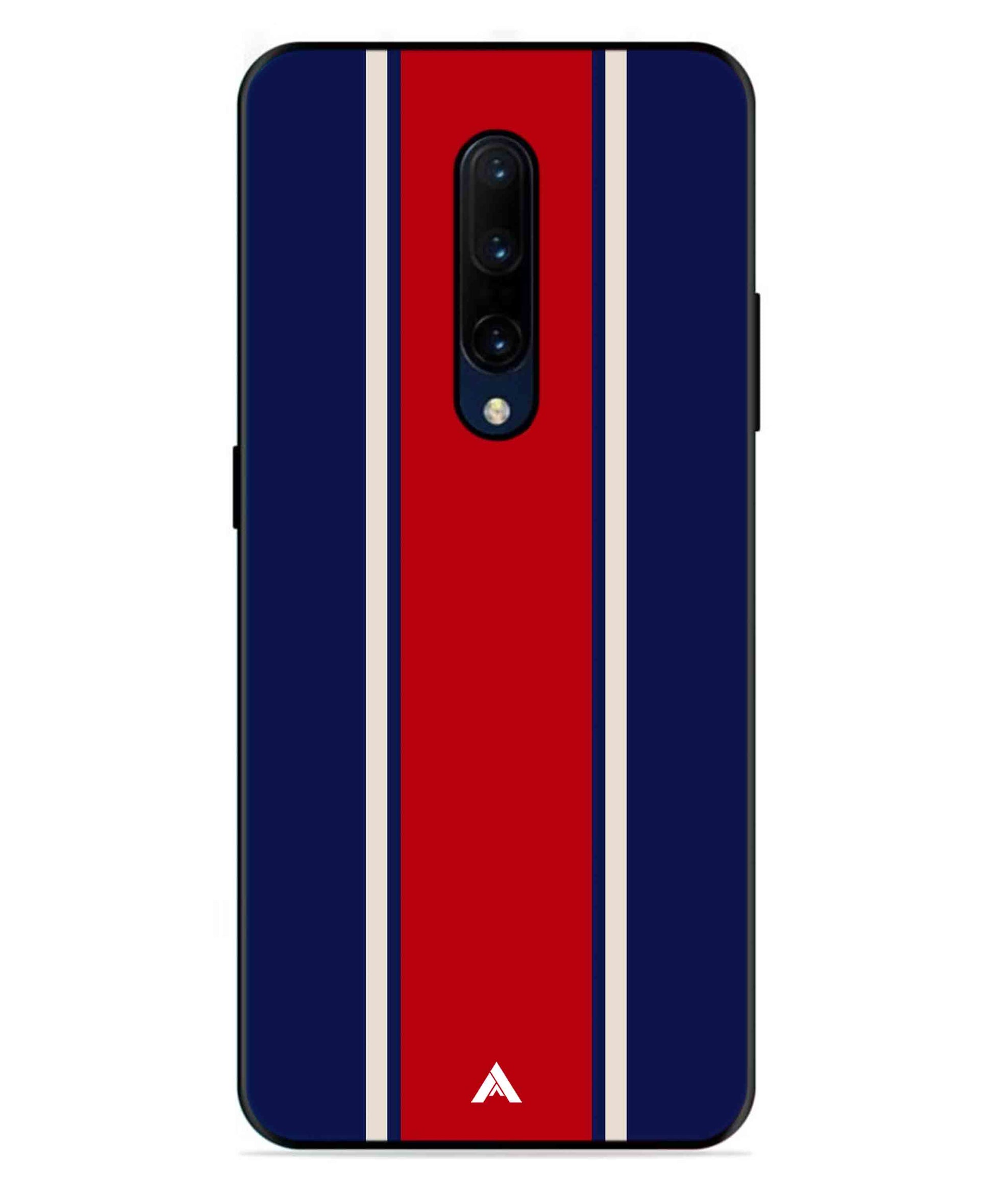 Stripe Pattern 15 Metal Back Cover Phone Case for Oneplus 7 Pro