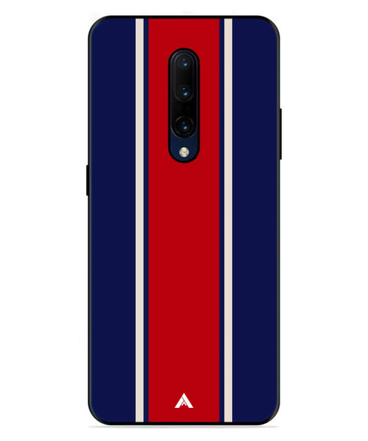 Stripe Pattern 15 Metal Back Cover Phone Case for Oneplus 7 Pro