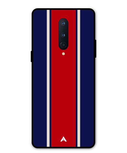 Stripe Pattern 15 Metal Back Cover Phone Case for Oneplus 8
