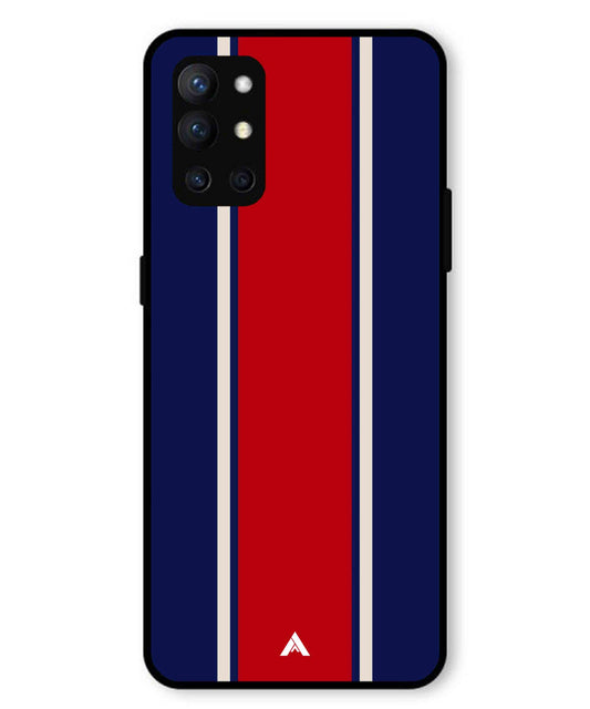 Stripe Pattern 15 Metal Back Cover Phone Case for Oneplus 9R