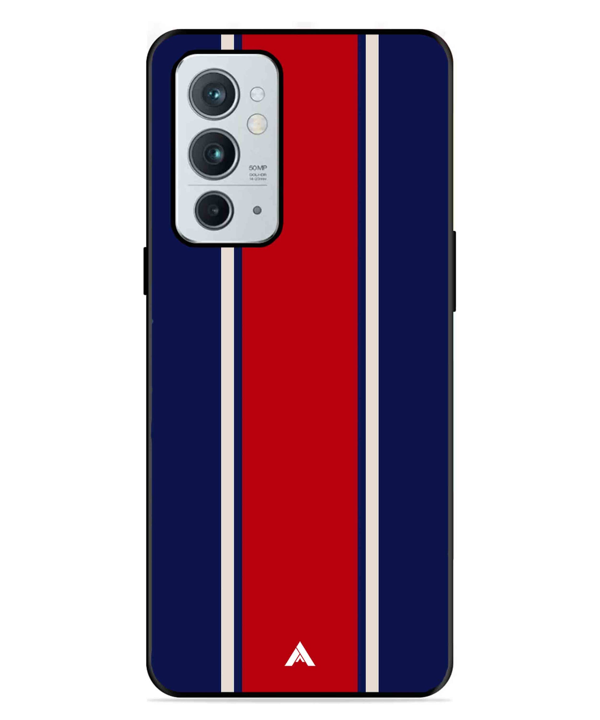 Stripe Pattern 15 Metal Back Cover Phone Case for Oneplus 9RT