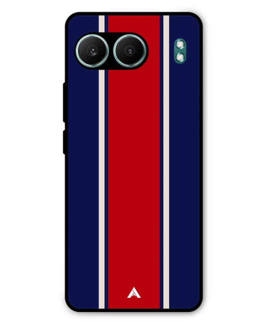 Stripe Pattern 15 Metal Back Cover Phone Case for Oneplus Nord 4