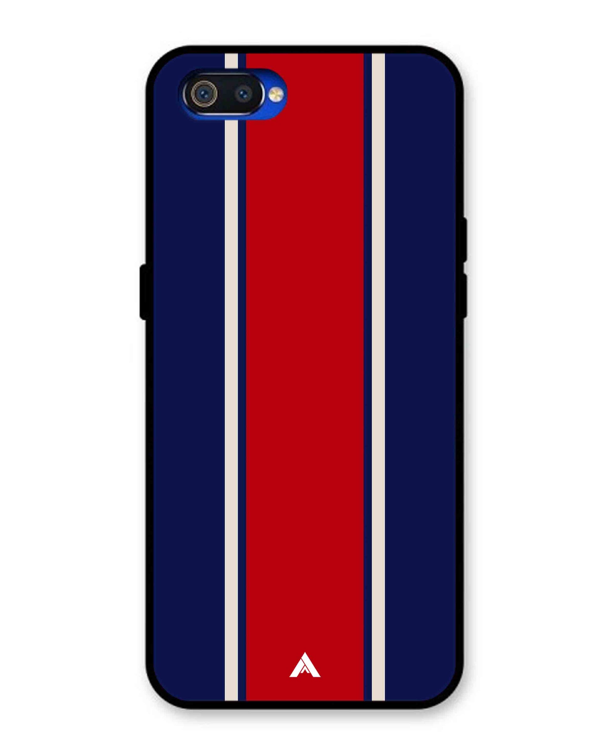 Stripe Pattern 15 Metal Back Cover Phone Case for Oppo A1K