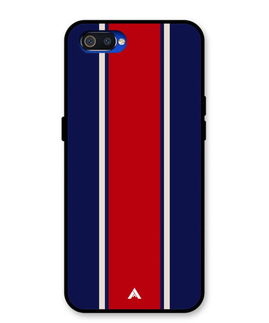 Stripe Pattern 15 Metal Back Cover Phone Case for Oppo A1K