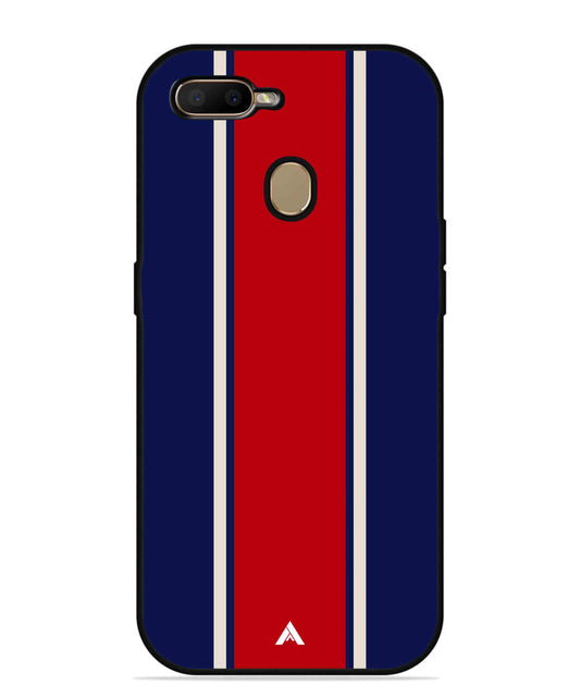 Stripe Pattern 15 Metal Back Cover Phone Case for Oppo A7