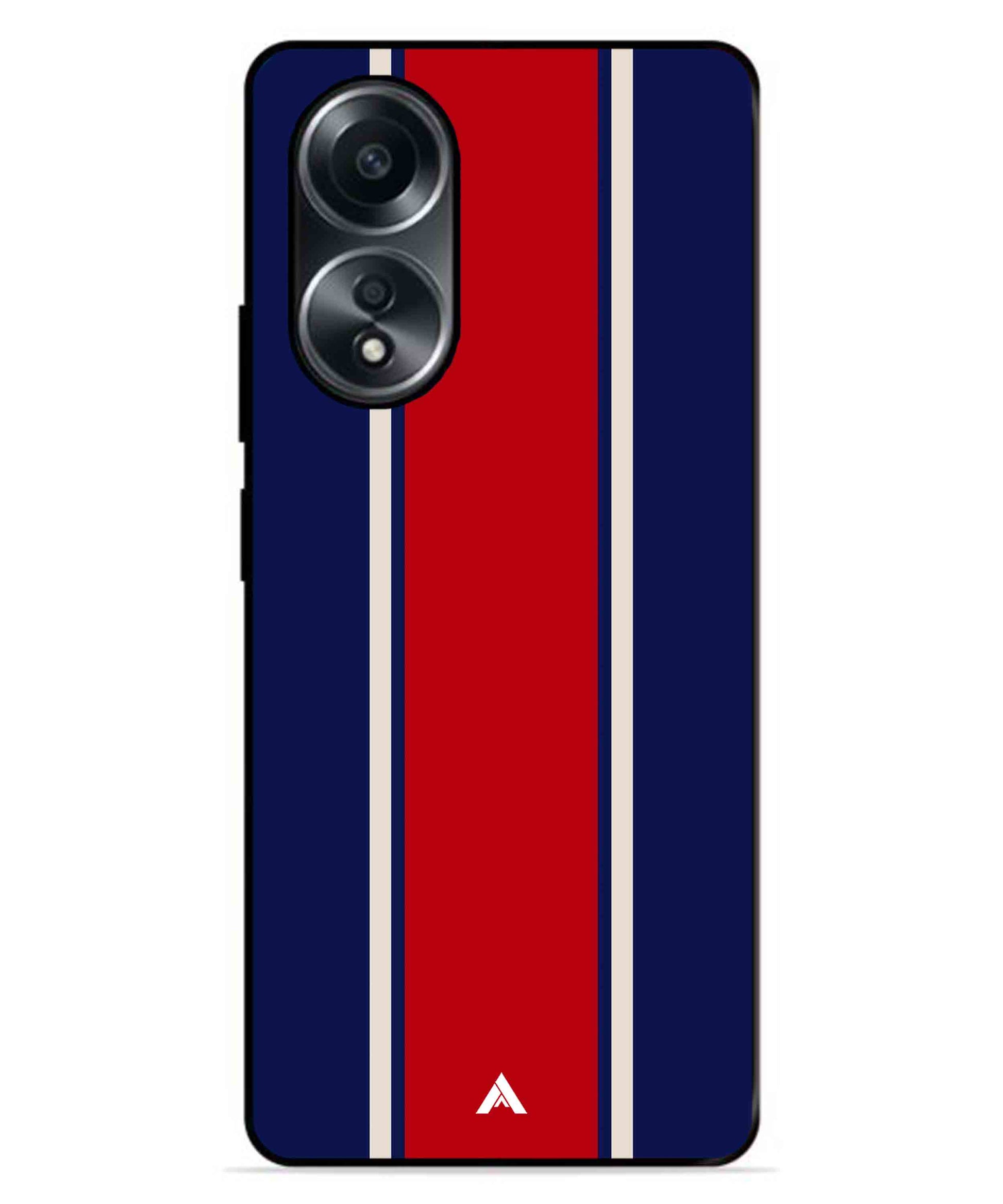 Stripe Pattern 15 Metal Back Cover Phone Case for Oppo A78