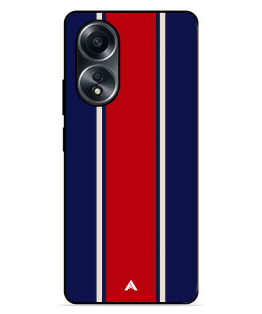 Stripe Pattern 15 Metal Back Cover Phone Case for Oppo A78