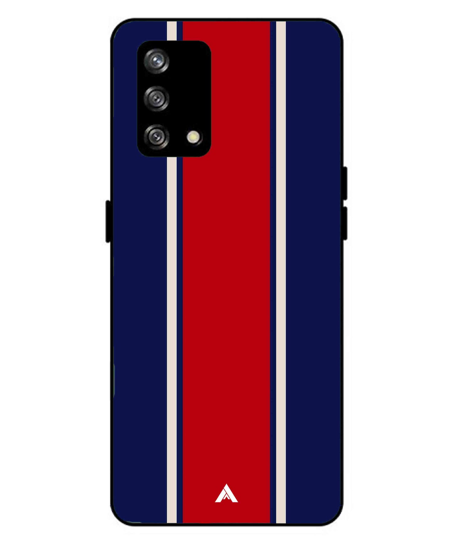 Stripe Pattern 15 Metal Back Cover Phone Case for Oppo A93