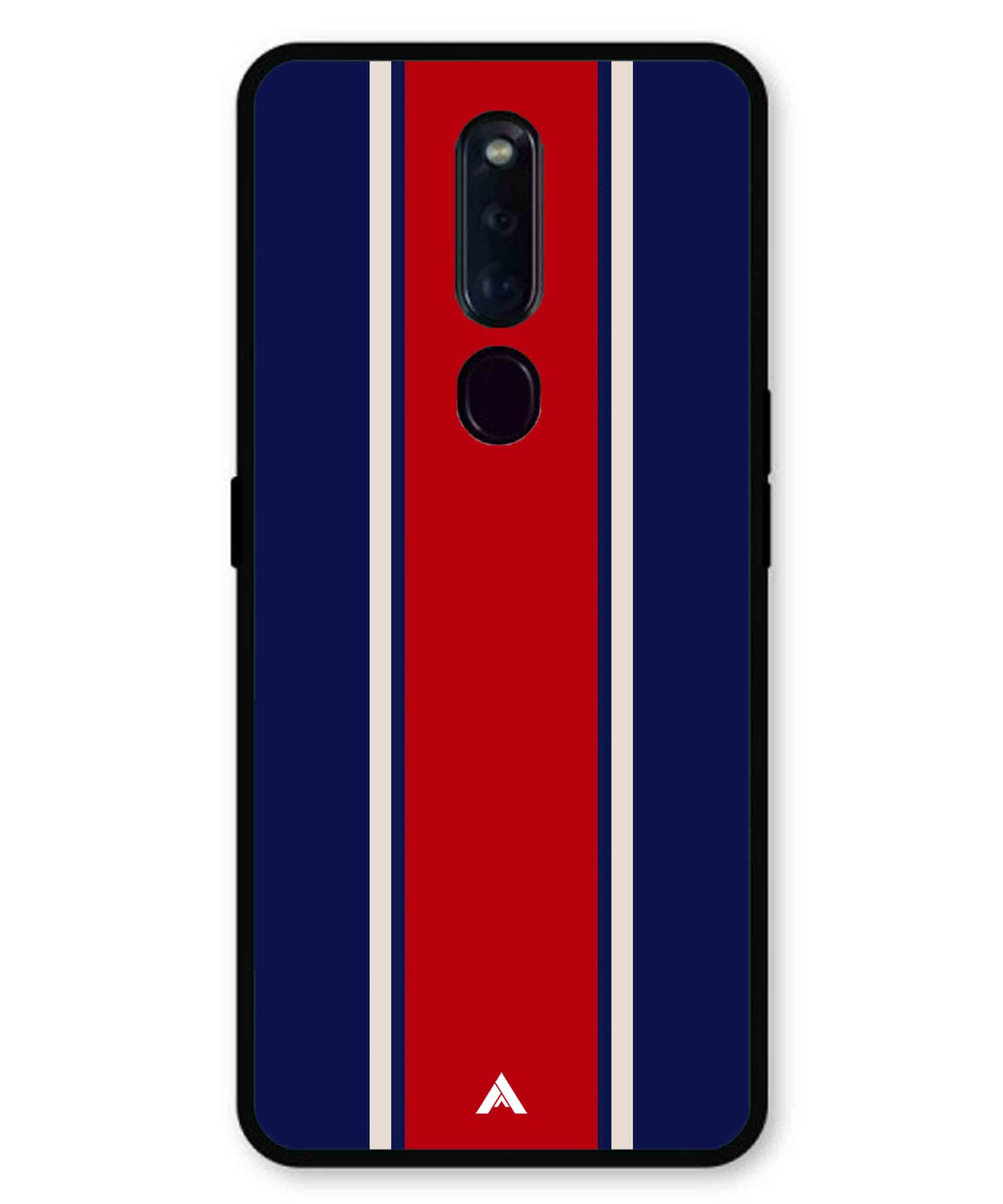 Stripe Pattern 15 Metal Back Cover Phone Case for Oppo F11 Pro
